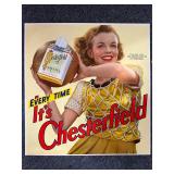 Vintage Chesterfield cigarettes Litho