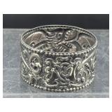 1900 sterling silver Veiled Prophet napkin ring
