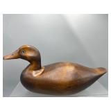 Hand carved wooden duck