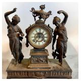 Antique Ansonia music and poetry mantle clock