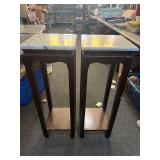 Marble top plant stands