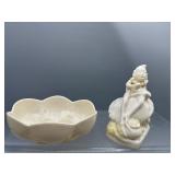 Vintage Belleek Leprechaun & more
