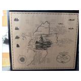 Vintage shipwrecks of Cape and from 1635 wall Art