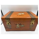 Large Asian jewelry chest box