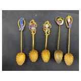 1904 st. Louis world fair enamel souvenir spoons