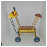 Vintage Playskool Wooden Ride On Scooter