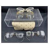 Antique and vintage gold filled frame eyeglasses