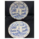 2 Vernon Kilns veiled Prophet souvenir plates