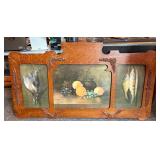Antique Yard long triptych print