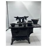Crescent cast iron salesman sample stove