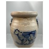 Rowe pottery cow crock