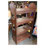 Oak Mission floor shelf
