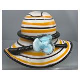 art glass hat
