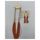Miriam Haskell necklace and earrings