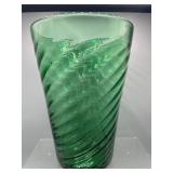 swirl Art glass vase