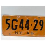 1946 New York license plate