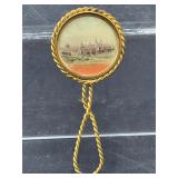 1904 St. Louis world Fair souvenir Hand mirror