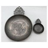 1948 1975 veiled prophet VP pewter bowls