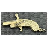 Vintage miniature pinfire pistol gun
