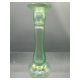 Iridescent  uranium Seafoam candle holder