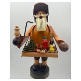 German Erzgebirge carved smoker incense burner