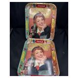 Vintage Coca Cola Trays thirst knows no season