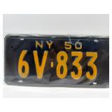 1950 New York license plate