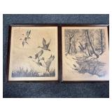 Palenske framed etching
