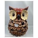 Vintage owl votive candle holder