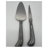 1970 1971 Veiled Prophet cake server & knife