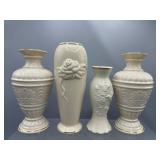 Lenox Ivory Porcelein vases