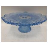 Vintage Gorham Emilyï¿½s attic blue cake stand