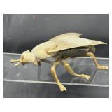 Vintage brass fly ashtray