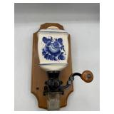 Vintage porcelain coffee grinder