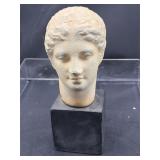 Greek goddess head statue