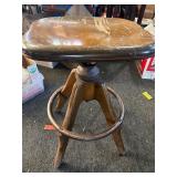 Antique industrial stool
