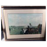 Framed horse wall art