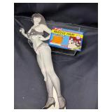 Vintage Beatles hair postcard & Bettie Page