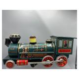 Vintage tin lithograph western toy train