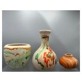 Nemadji pottery vases