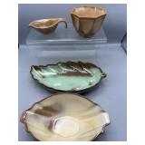 Frankoma leaf dish & more