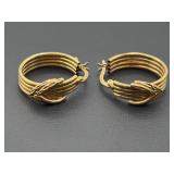 14k gold hoop earrings