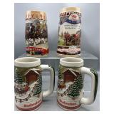 Budweiser & Miller Steins