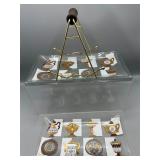 Vintage inland glass serving trays