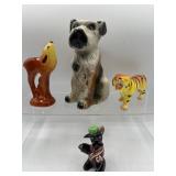 Vintage dog statue & more