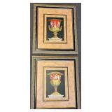Pair of framed Thomassin urn prints