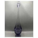 Purple Viking glass swung vase