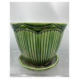 Vintage McCoy green planter