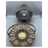 Silverplate basket & more
