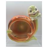 Enesco anthropomorphic snappy snail ashtray